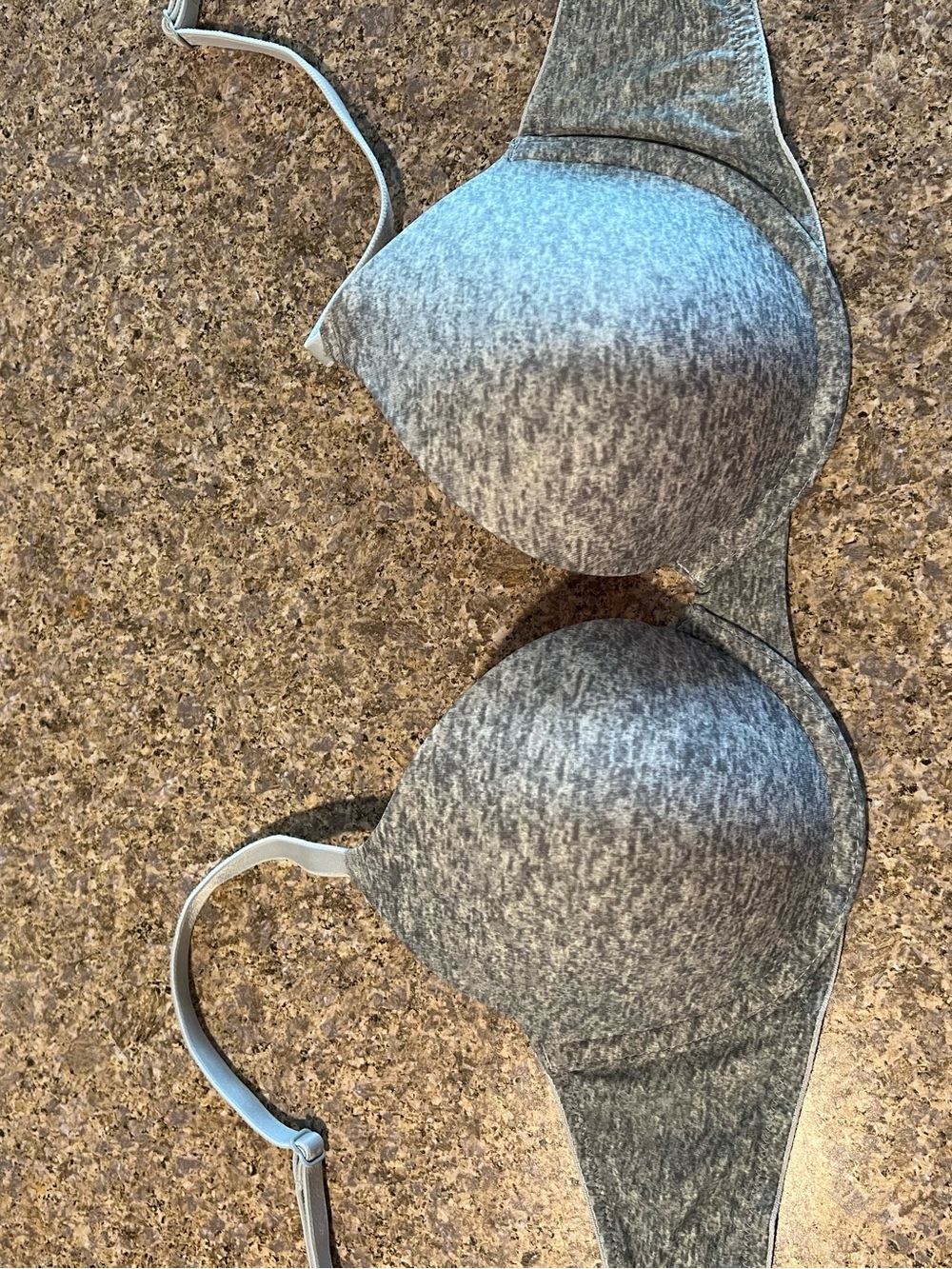 PINK Victoria's Secret Light Gray Bra with Pink Logo
